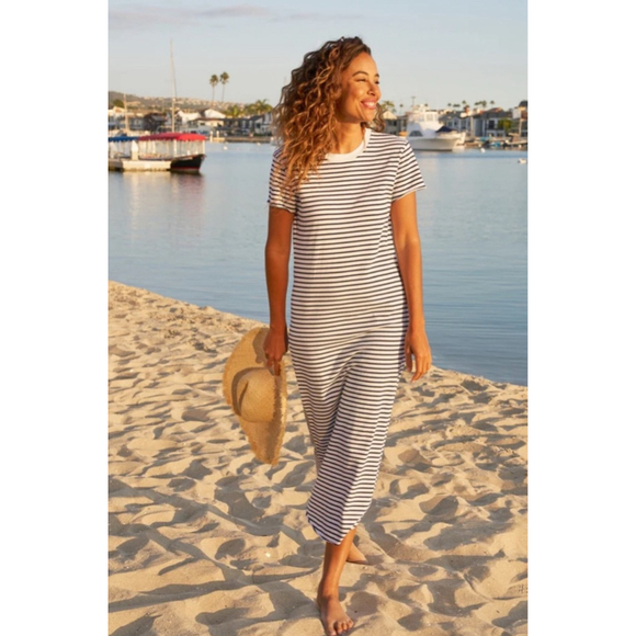 Frank & Eileen Dresses & Skirts - New Frank & Eileen French Striped Maxi Dress, White/Navy S